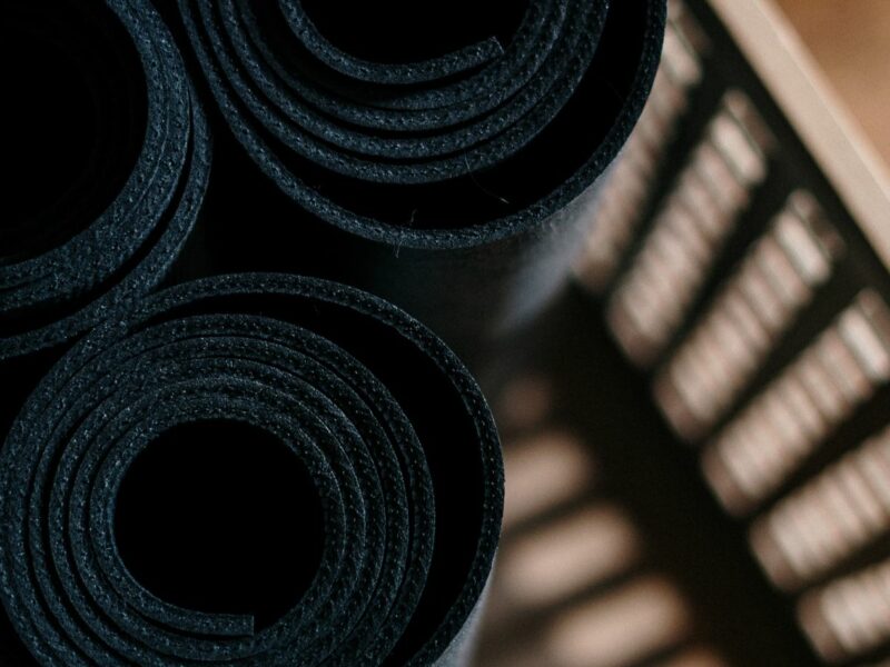gym mats of a fitness resort in Athens