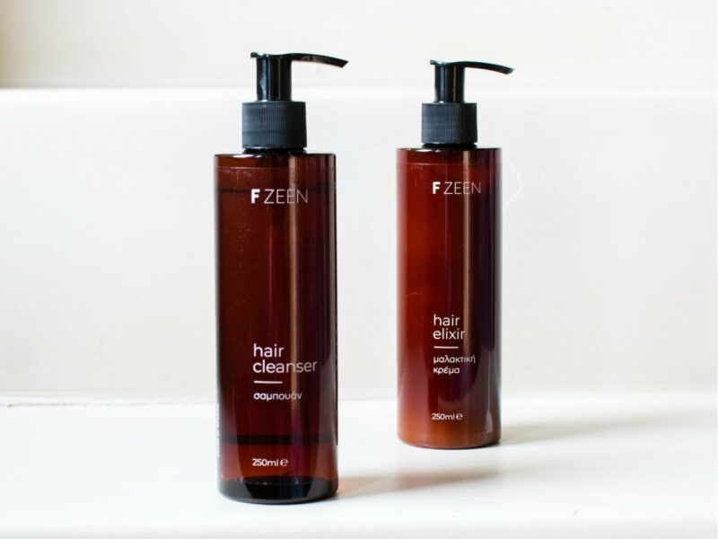 biological hair products at a boutique in Athens