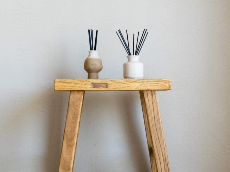 stool with aromatic sticks