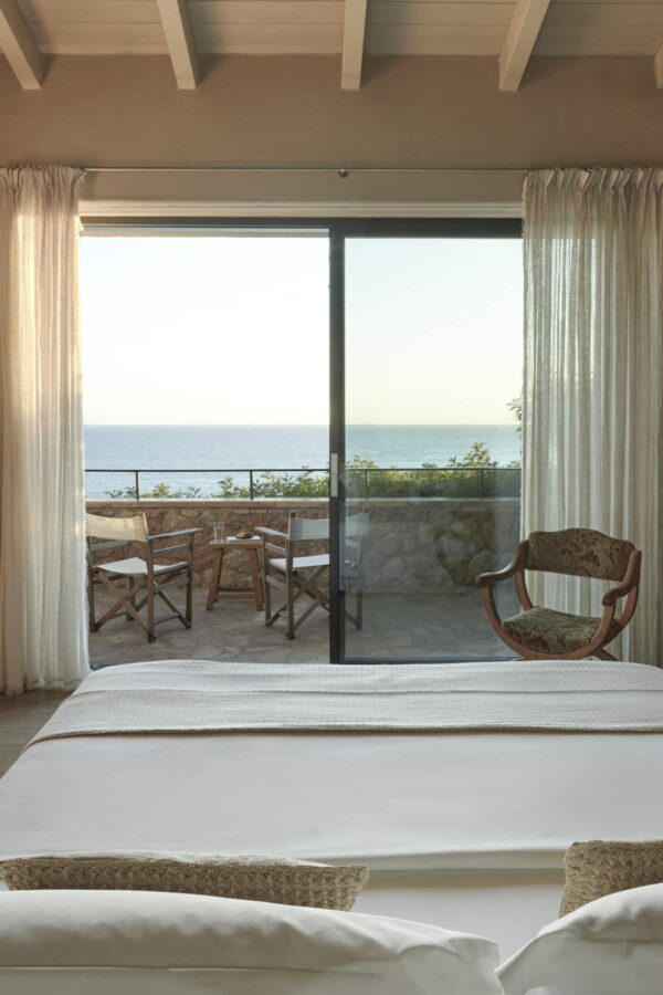 bedroom with sea view
