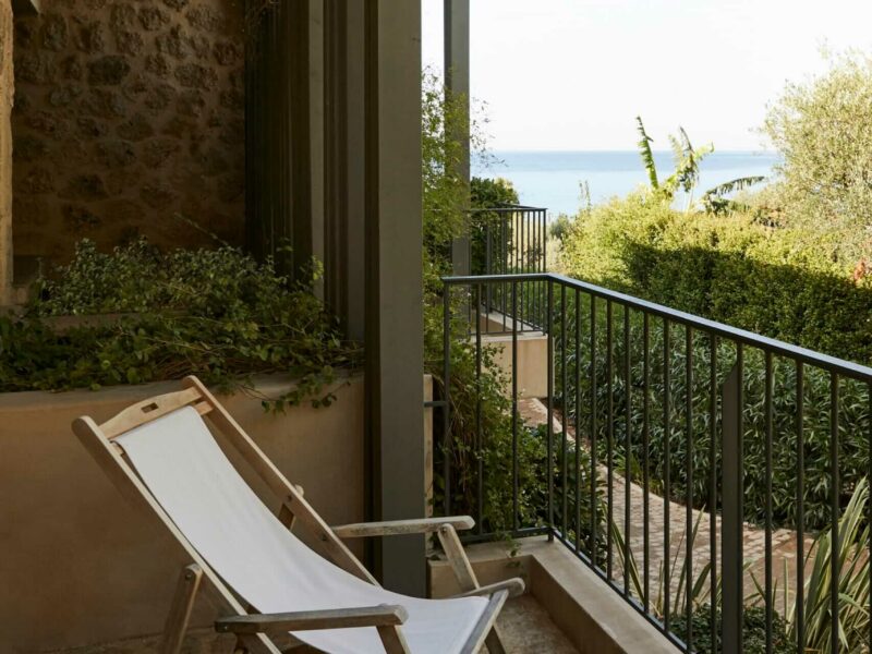 luxury balcony at kefalonia retreat