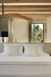 luxury bedroom design at kefalonia retreat