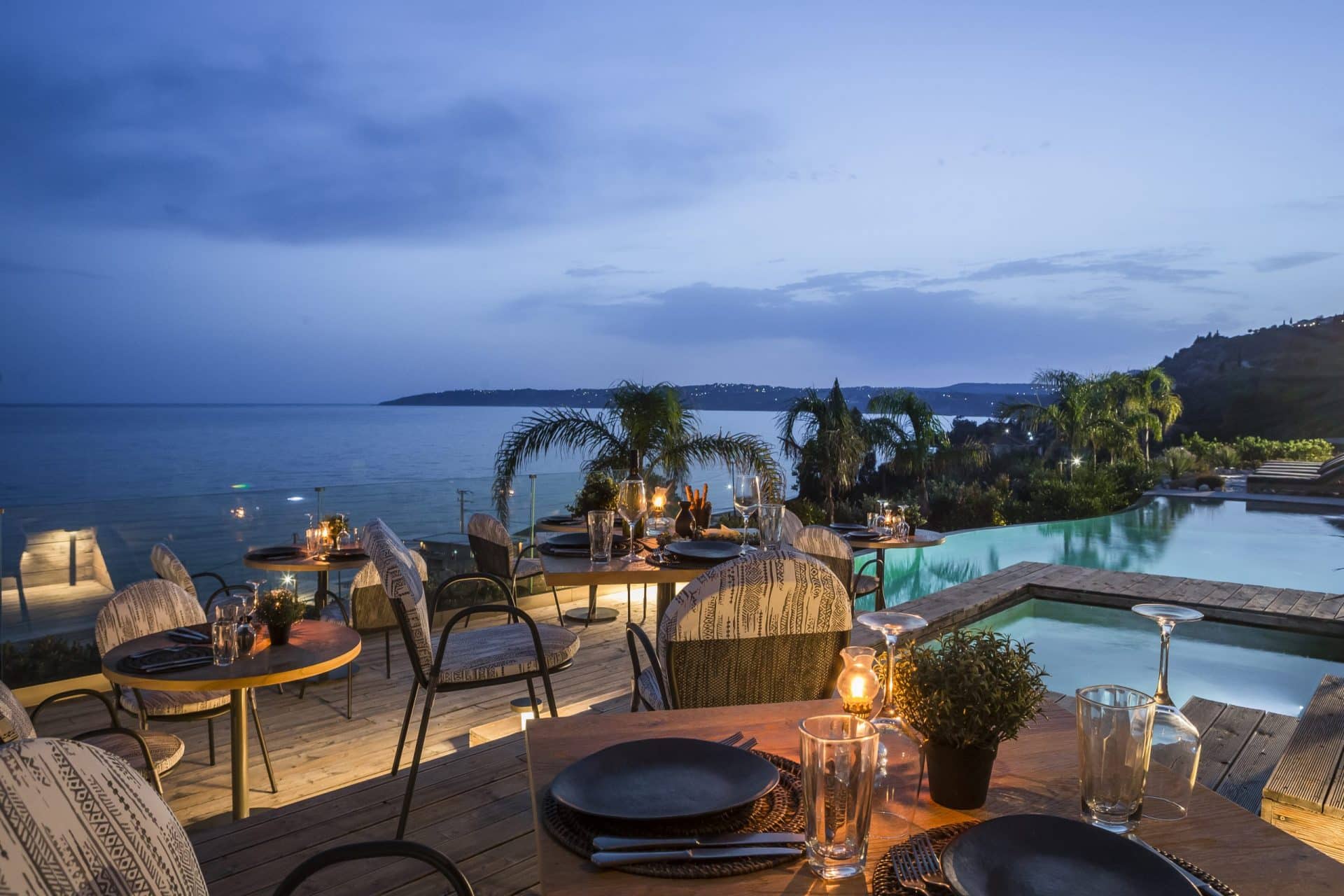 selini restaurant with sea view in Kefalonia