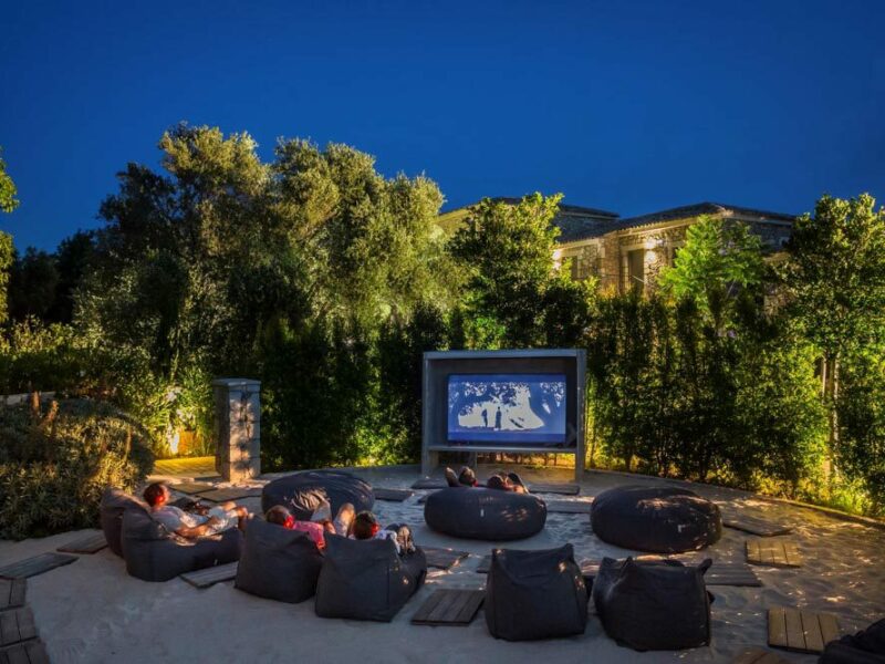 outdoor cinema in Kefalonia