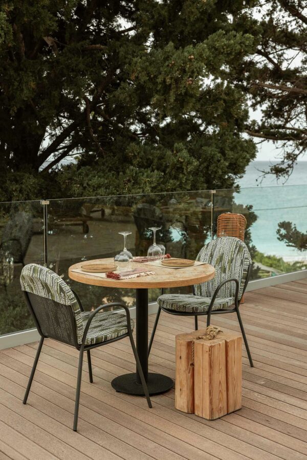 Restaurant detail with view at F ZEEN KEFALONIA