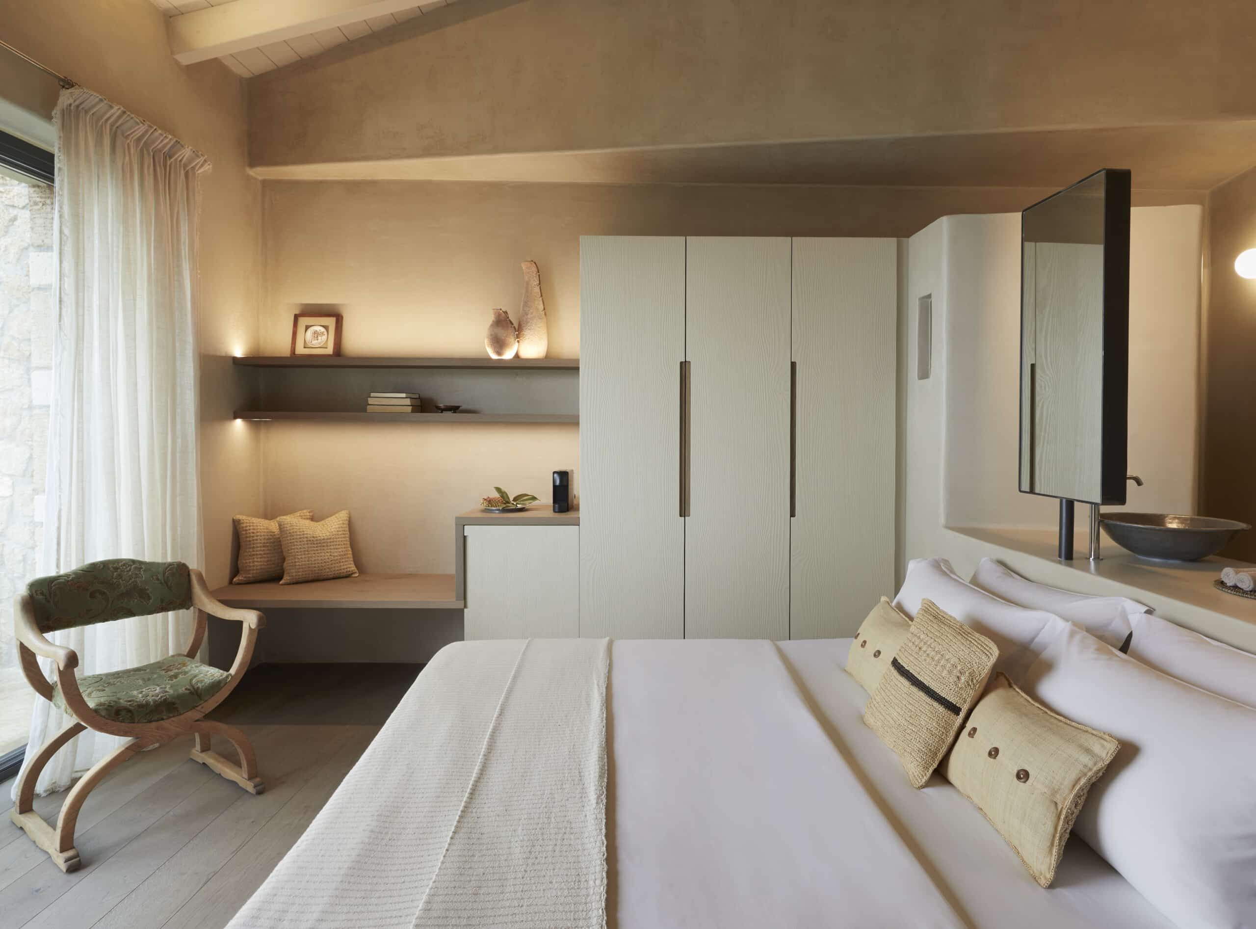 luxury room design in Kefalonia wellness retreat