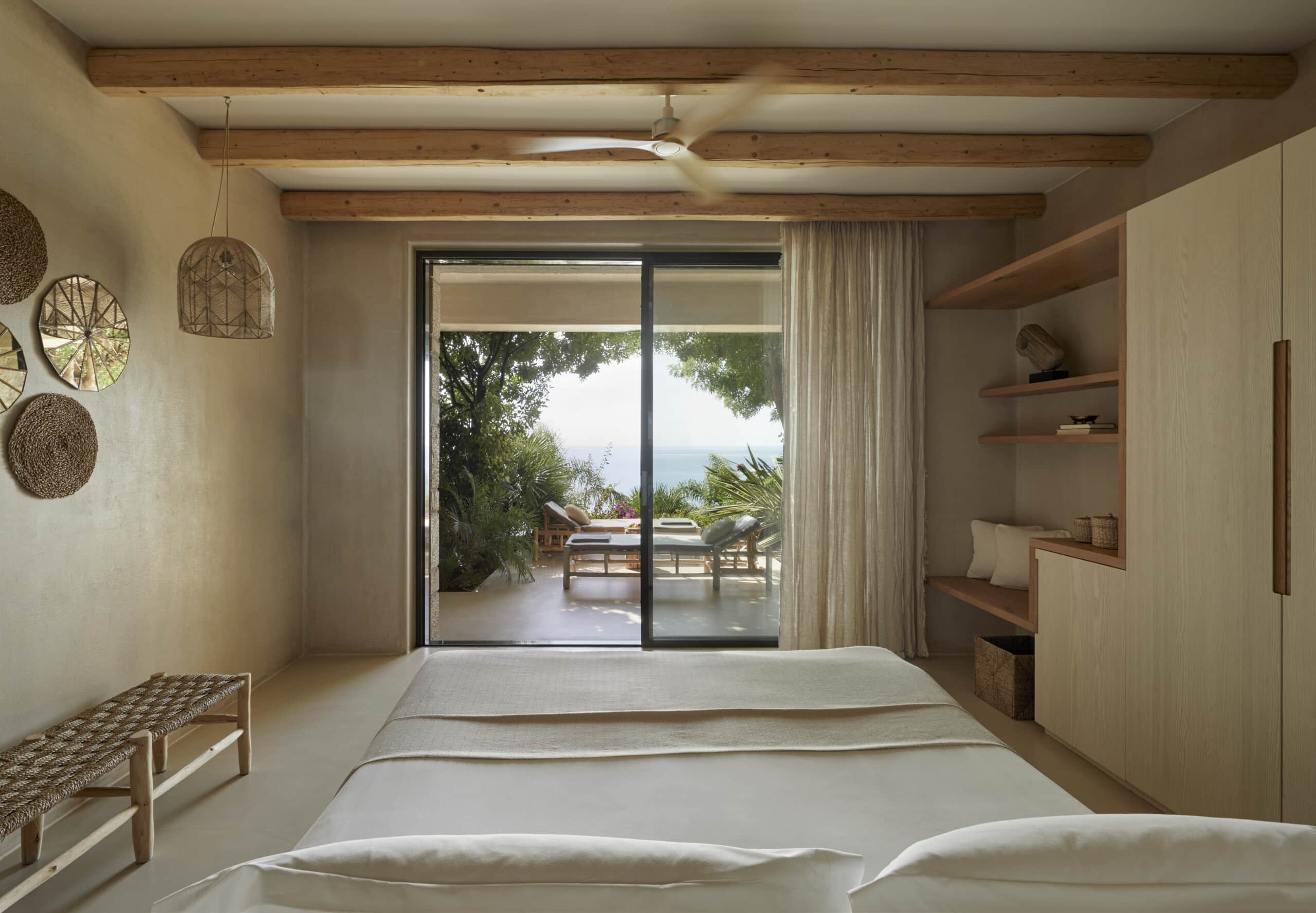 Luxury room design in Kefalonia retreat