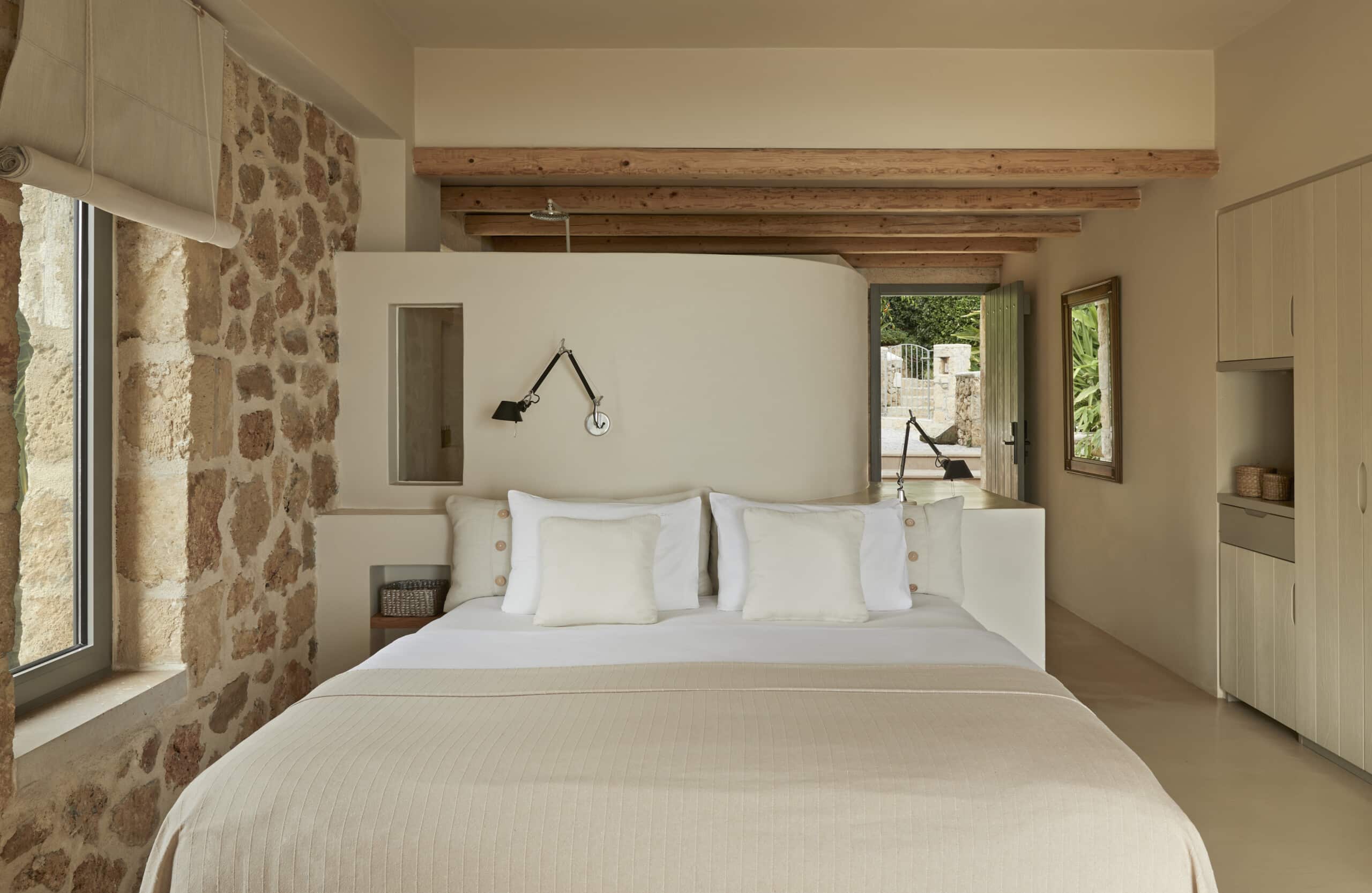 Luxury room design in Kefalonia retreat