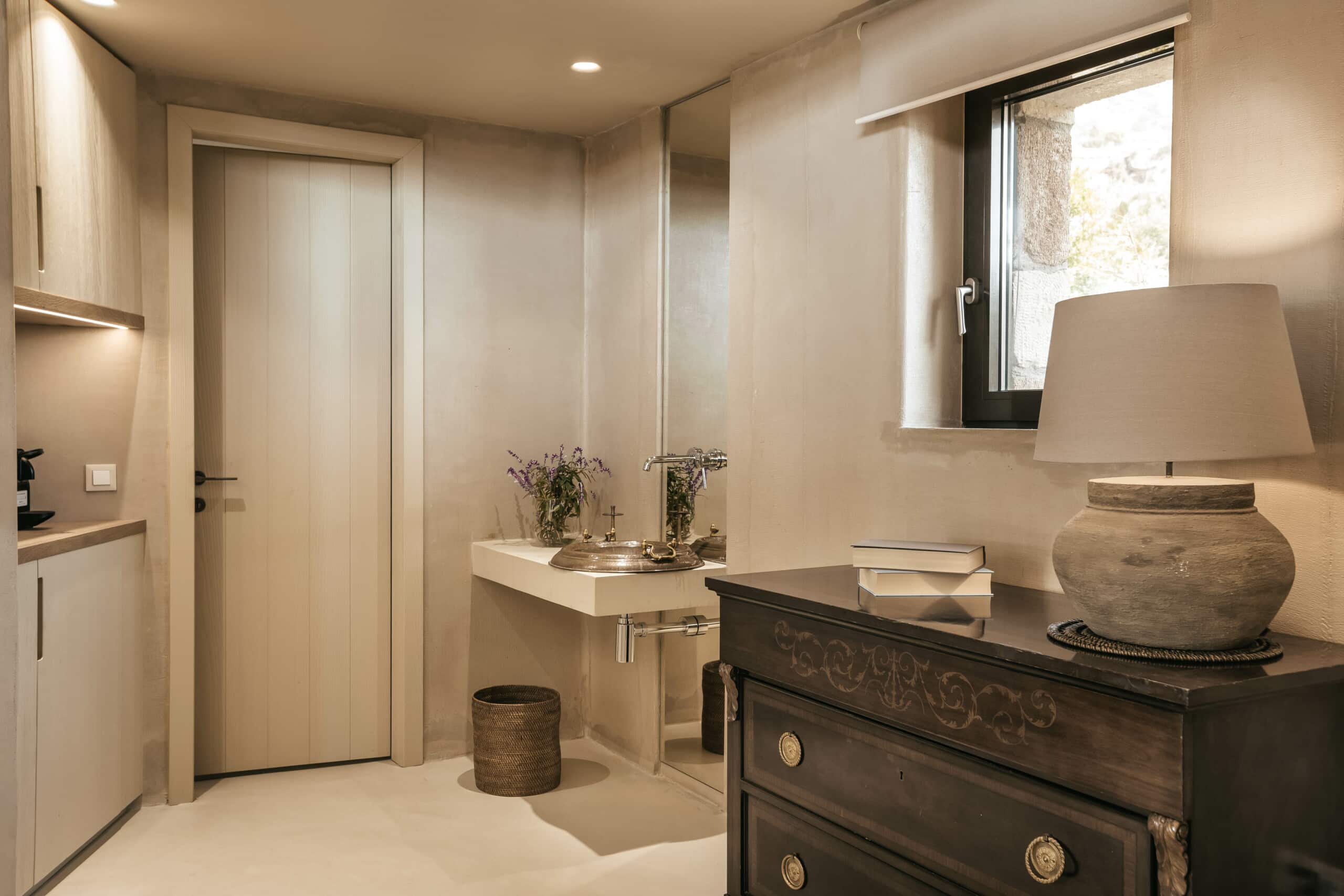 luxury bathroom design in Kefalonia retreat