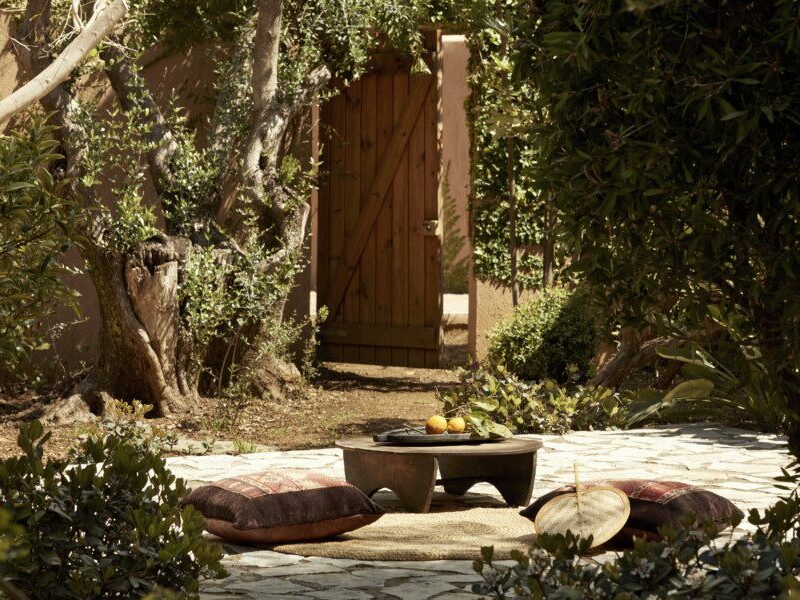 patio with pillows in Kefalonia