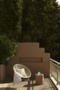 a balcony of a penthouse in Kefalonia