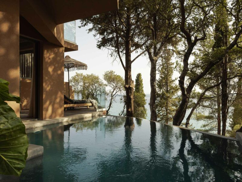 Private pool in villa at F ZEEN KEFALONIA