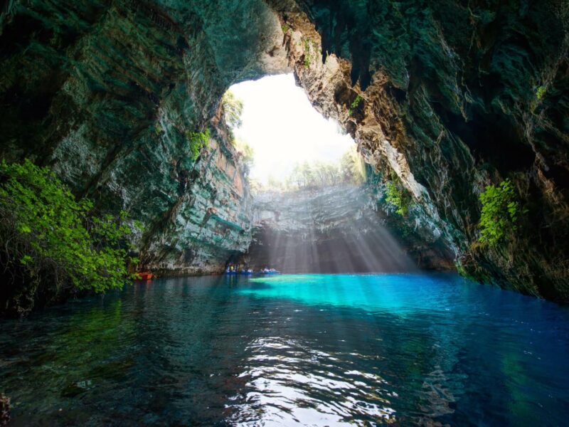 melissani cave in Kefalonia