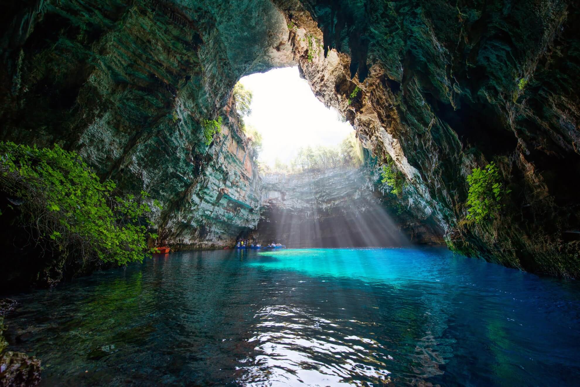 melissani cave in Kefalonia