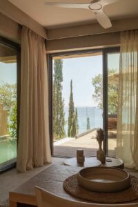 one bedroom villa with private pool f-zeen kefalonia pool view