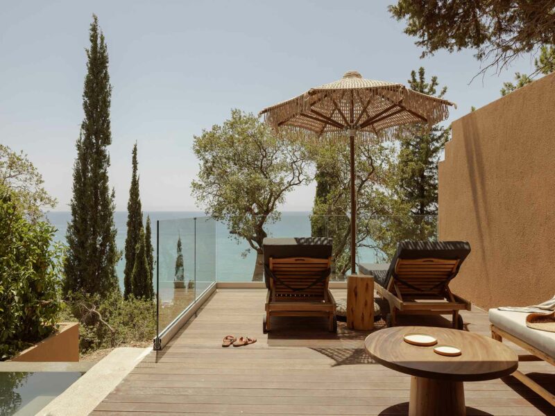 one bedroom villa with private pool f-zeen kefalonia outside view