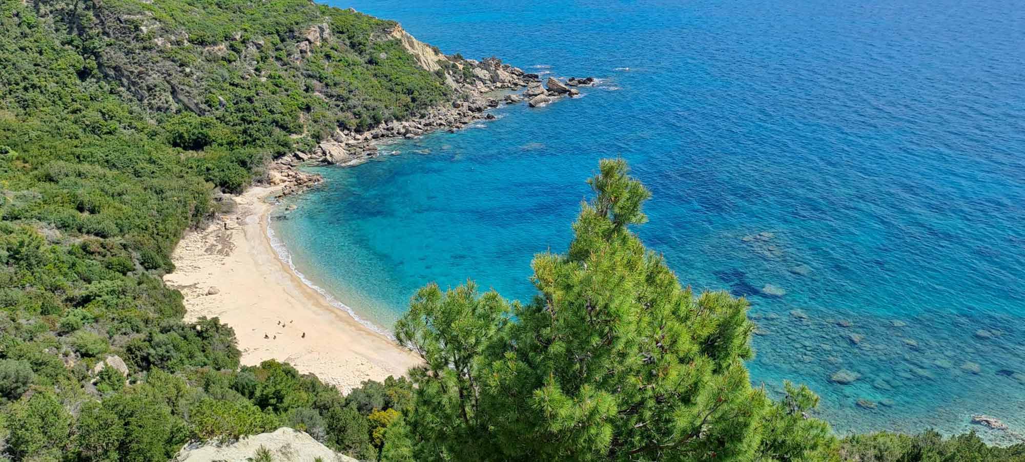 Panoramic view of Katsonas Bay Kefalonia