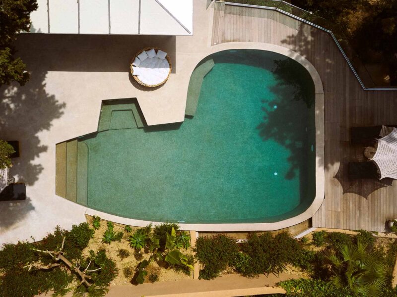 Top view of private pool F ZEEN KEFALONIA