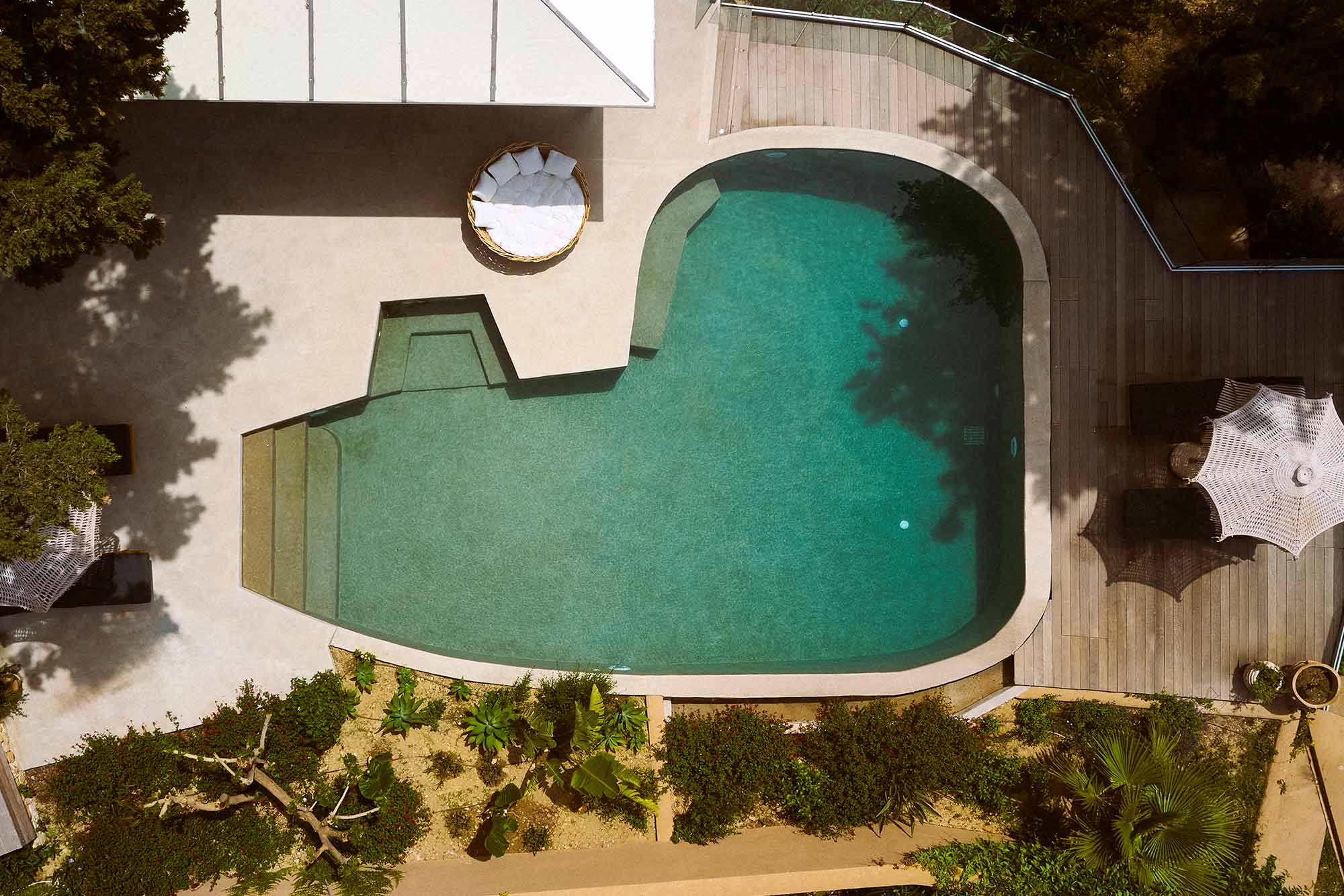 Top view of private pool F ZEEN KEFALONIA