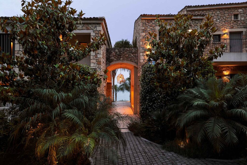 generic view of hotel premises with nature